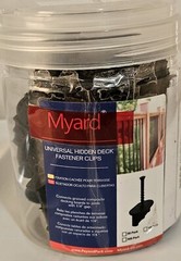 Myard Universal Hidden Deck Fastener Clips for Grooved Edges 50 ct