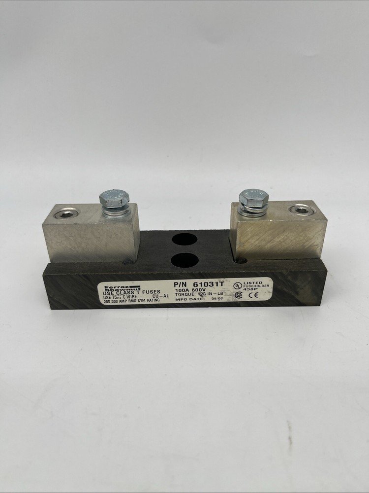 61031T Amp-Trap T Fuse Block with Box Connector, 600V, 61-100A, 1 Pole
