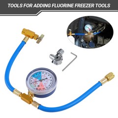 BPV31 Bullet Piercing Tap Valve Kits w/ Pressure Gauge Fit For Home Refrigerator