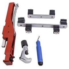 Ratcheting Pipe Bender HVAC Refrigeration Tube Bending Heads Cutter Tool Kit New
