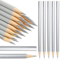 Fuutreo 100 Pieces Welding Marking Pencils 1 Count (Pack of 100), Silver
