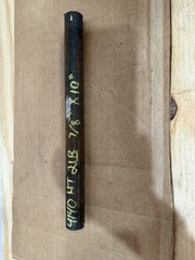 One Piece 4140 Hot Rolled Steel Bar Round Stock Heat Treated 7/8” OD x ~10”