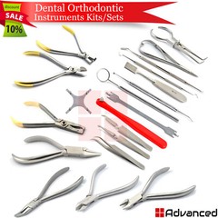 Range Of Orthodontic Instruments Sets Ligature Separating Pliers Band Selection