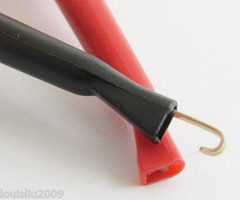 50pcs High Quality Nylon PA Copper Large Test Hook Clip 55mm 5 colors New