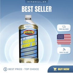 Versatile 68 Viscosity Synthetic Oil – 32oz Vacuum Pump Oil for Multiple Brands