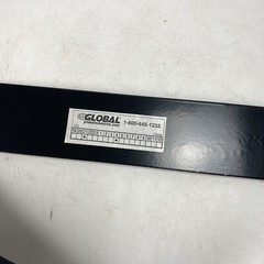 Global Industrial Metal Slatted Trash Receptacle Base Black 641129 Feet NIB