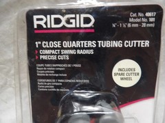 Ridgid Tool 1″ Close Quarters Tubing Cutter 1/4″ – 1-1/8″ Model #101