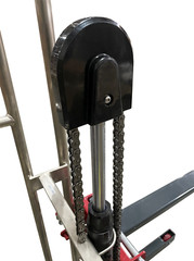 PHTools Manual Forklift Stacker, 880 lbs Capacity, 59” Lift Height