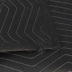 6 Pack Moving Blankets 80″ x 72″ Pro Economy Black Shipping Furniture Pads