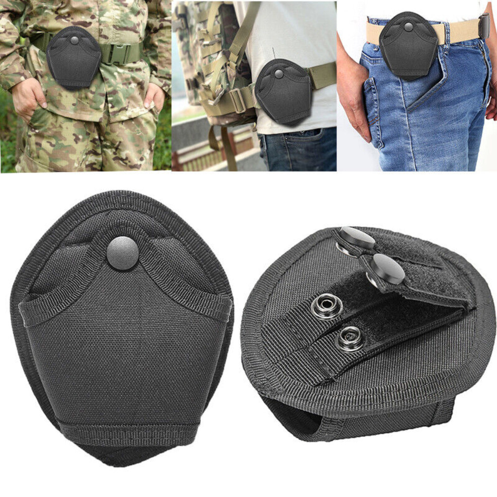 Tactical Handcuffs Case Police Holster Molle Pouch Nylon Holder Handcuff Holster
