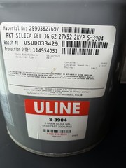 Uline S-3904 Silica Gel Desiccants – Size 3 Gram – 2,000 Pail