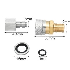 1/8 BSPP Female Thread Quick Coupler CNC Machined from Stainless Steel