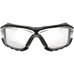 Birdz Eyewear Gasket Safety Padded Motorcycle Sunglasses Grey with Clear Lens