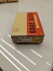 Mitutoyo Rectangular Steel Individual Gage Blocks, Qty 7