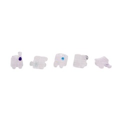 AZDENT Dental Orthodontic Ceramic Clear Brackets Braces MBT/Roth.022 Hooks 3 4 5