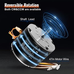 VEVOR Condenser Fan Motor 1/6HP 1075RPM 1.0A 208-230V OGD1016