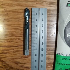 8.5mm Stub Length Drill Bit – QTY: 6 – Precision 4ASM – Stub Length – Oxide