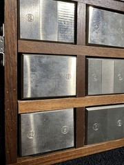GAR M-15 MASTER STANDARDS SURFACE FINISH (TEXTURE) BLOCKS W Original Wooden Box