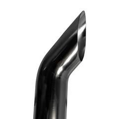 Exhaust Pipe Replacement for UNIVERSAL 5″ x 96″, Curved Chrome