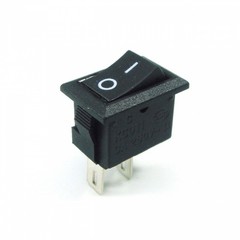 On/Off Switch 12V DC Black Rocker Flip Rectangle 1/2″ x 3/4″ Universal 2-Pin I/O