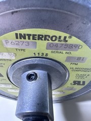 Interroll 113S Conveyor Drum Roller Motor 460V 3PH 0.30 HP81 FPM Untested
