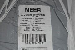 Neer DC-50 Duct Seal Compound 5 Lb Brick Non Hardening Gray Made USA Indoor