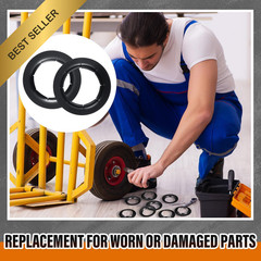 Blulu 8 Pack Dolly Wheel Lock Washers 5/8 Axle Rod Push On Spring Steel Washers