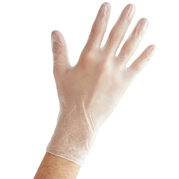 1000pcs Disposable Vinyl Gloves Powder Free Latex Free Smooth Touch White