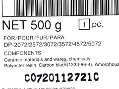 Toshiba D-5070 BLK Developer Genuine OEM Toner DP-2072/2572/3072/5072 500g