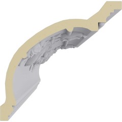 Ekena Millwork Endurathane Floral Swag Crown Moulding 6 3/4H X 6 7/8P X 9 5/8F