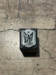 Printing Letterpress Print Block Patriotic Eagle Ornament USA (2635)