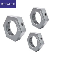 Hexagon Die Adapter Set Of 3 Pieces For Round Split Button Dies 13/16″ 1″ 1-1/2″