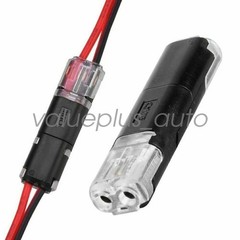 50 PCS Double-Wire Plug-in Connector with Locking Buckle, Pluggable Connectors