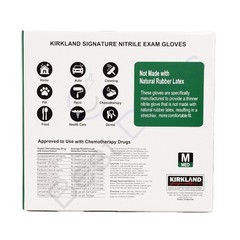 Kirkland Signature Nitrile Exam Powder Free Exam Gloves Size Medium 400 Count