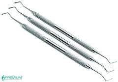 Dental Spoon Excavator 17W, 18W, 19W Restorative Composite Instruments Set of 3