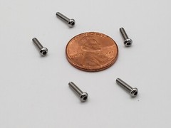 M2-0.4×8 Stainless Button Allen Head Bolts M2x.4x8mm Screws 2mm x 8mm M2x8