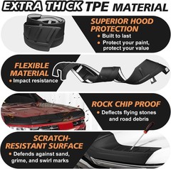 Hood Deflector Protector Compatible with Chevy Colorado 2023 2024 2025 2026 Acce