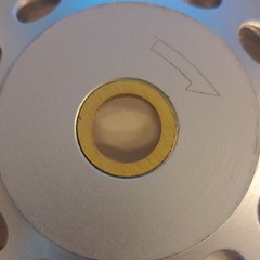 Flaring Cup Metal Grinding Wheel, Segmented Rim, Arbor Hole, Silver
