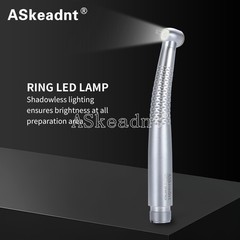 Dental LED E-generator Shadowless Ring Ceramic Handpiece 5 Water Spary 2 Holes