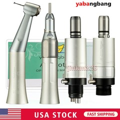 Dental Slow Low Speed Straight/Air Motor/ Contra Angle Handpiece 2/4Hole Fit NSK