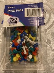 Allary Color Push Pins 1 Box Of 150