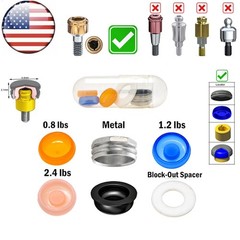 US Dental Overdenture Locator Core Tool Retention Male Caps For Abutment Inserts