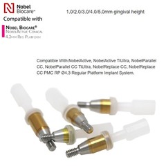 Locator Tapered Abutment for Nobel Active Biocare Conical Connection NP/RP 1-5mm