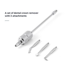 Removedor manual de coronas dentales con 3 puntas, extracción de puentes AZDENT