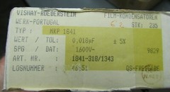 Lot 4 Vishay 1600V .018uf Metallized Polypropylene Capacitors MKP1841-318/1343