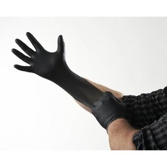 Venom VEN6145N Steel Premium Industrial Nitrile Gloves – Black (100 Piece)