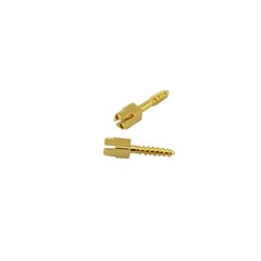 30 Pcs Dental Screw Post Plated 24K Gold Conical Refill S/M/L/XL For Root Canal