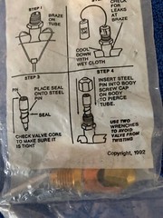 New Lennox OEM 65G9101 Braze On Self Piercing Copper Saddle Valve for 3/8″ Tube