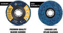 3PCS Poly Strip Clean Disc 4-1/2″ x7/8″ Easy Paint Stripping Rust Removal Wheels