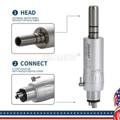 NSK Style Dental Slow Low Speed Handpiece Straight Contra Angle Air Motor 4Hole